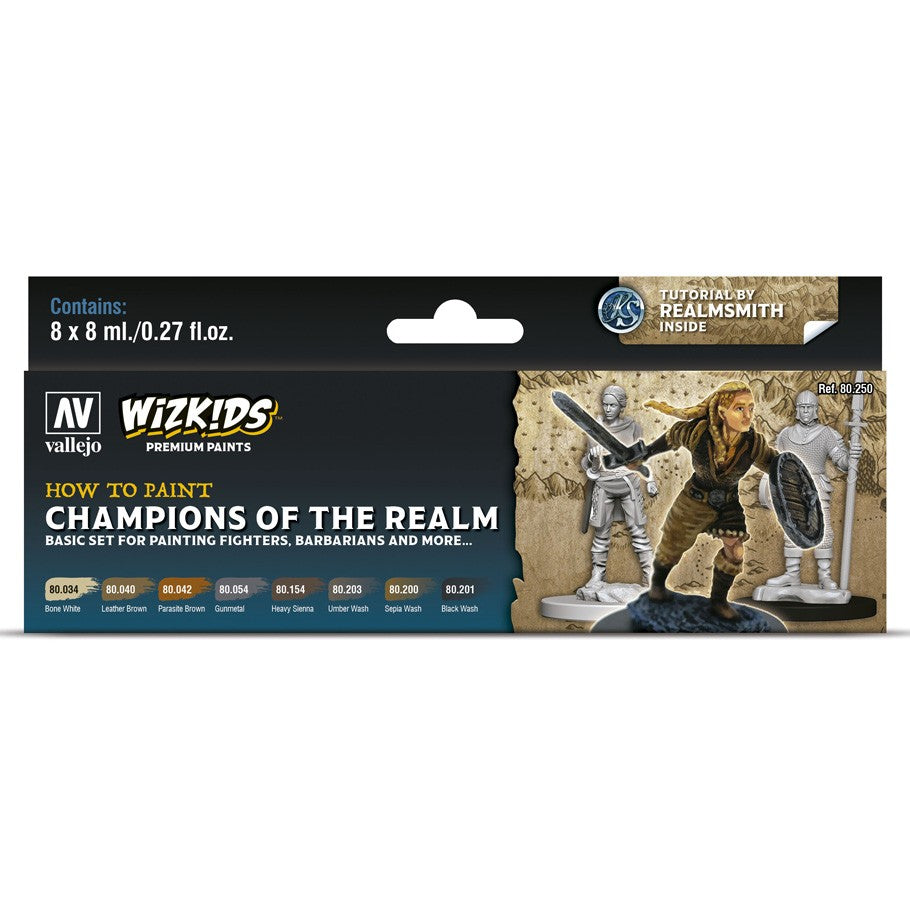 Vallejo-Wizkids Paints Set: Champions of the Realm | Game Grid - Logan