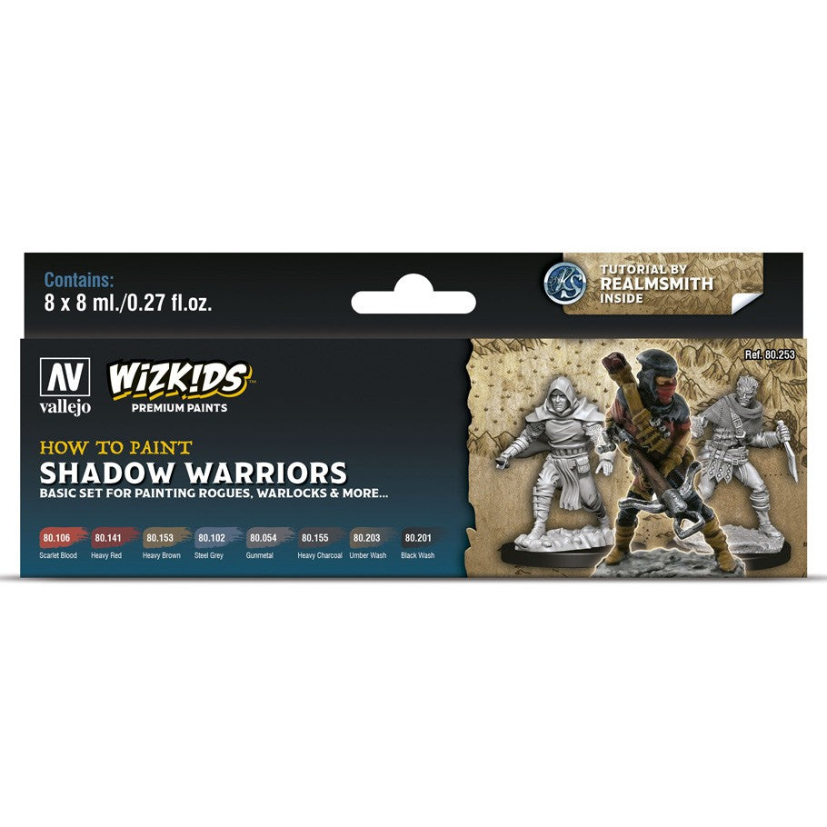 Vallejo-Wizkids Paints Set: Shadow Warriors | Game Grid - Logan