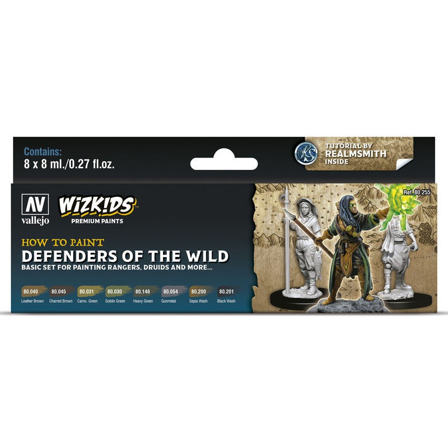 Vallejo-Wizkids Paints Set: Defenders of the Wild | Game Grid - Logan