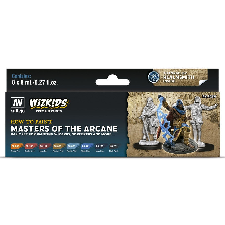 Vallejo-Wizkids Paints Set: Masters of the Arcane | Game Grid - Logan