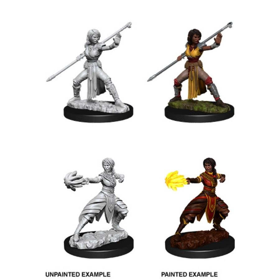 D&D Mini (W10): Female Half-Elf Monk | Game Grid - Logan