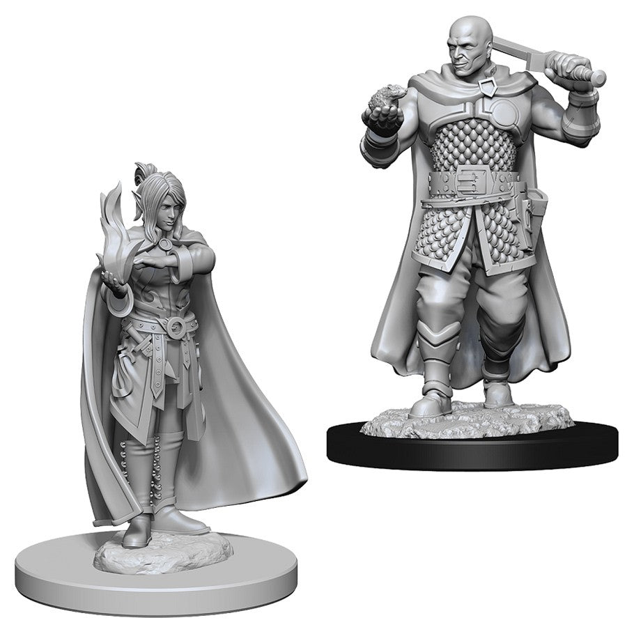 D&D Mini (W08): Male Human Ranger & Female Moon Elf Sorcerer | Game Grid - Logan