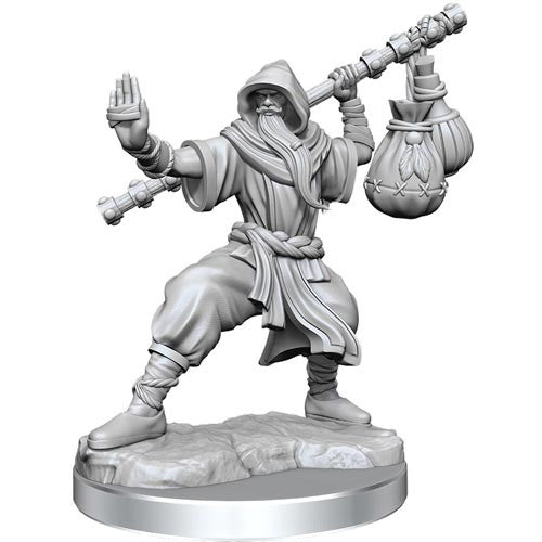 D&D Frameworks Mini (W01): Male Human Monk | Game Grid - Logan