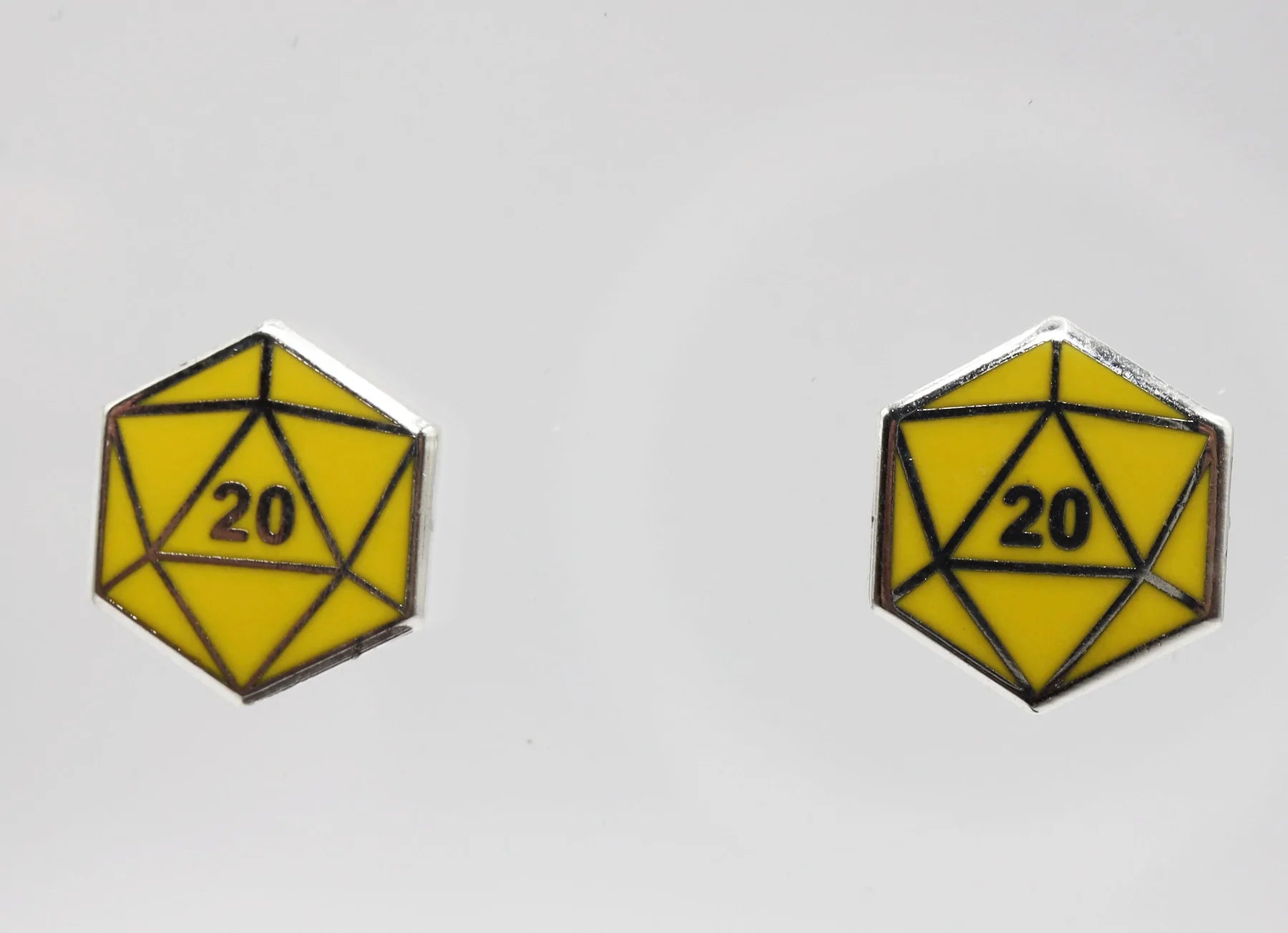 D20 Stud Earrings: Yellow | Game Grid - Logan